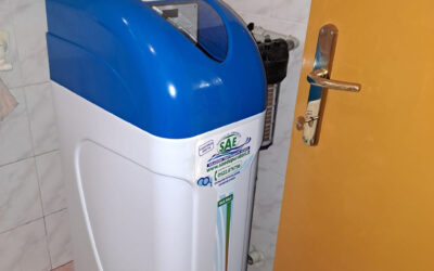 Installazione addolcitore cabinato con filtro manuale a Cavriago