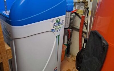 Impianto di un addolcitore acqua cabinato KS5RN installato a Pomponesco in provincia di Mantova