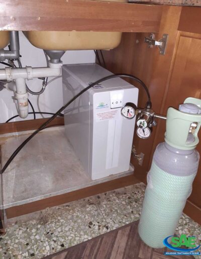 Installazione frigogasatore sotto lavello | SAE DEPURATORI